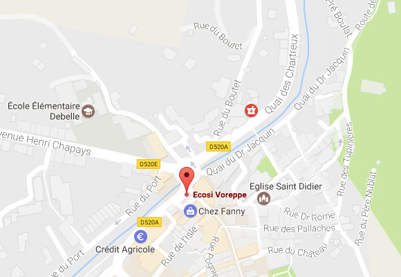 Plan d’accès Voreppe